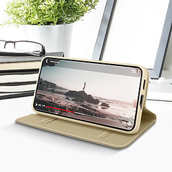 Acheter Housse Samsung Galaxy S22 Plus Porte-carte Support vidéo Dux Ducis doré