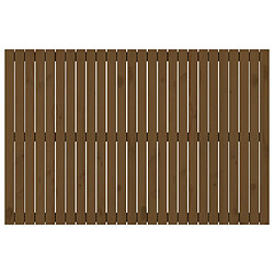 Avis vidaXL Tête de lit murale Marron miel 166x3x110 cm Bois massif de pin