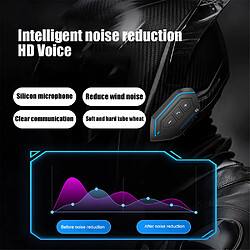 Avis Universal Casque casque moto BT walkie-talkie moto Bluetooth casque walkie-talkie casque stéréo pour téléphone mobile 2 riders |