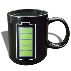 Totalcadeau Mug thermo réactif tasse thermo-changeante batterie rechargée