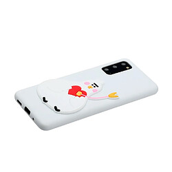 Coque en TPU décor de logo animal poussin pour votre Samsung Galaxy S20