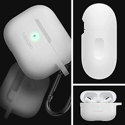 Spigen Sgp Spigen Silicone Fit Coque Compatible avec Apple AirPods Pro Étui Protecteur AirPods Pro Case (2019) - Blanc