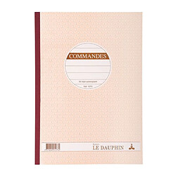 Cahier de commande Manifold Le Dauphin autocopiant A4 50 pages triple exemplaires