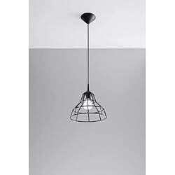 Luminaire Center Suspension ANATA acier noir 1 ampoule