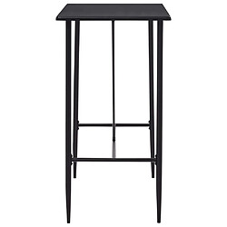 Avis vidaXL Ensemble de bar 5 pcs Tissu Noir