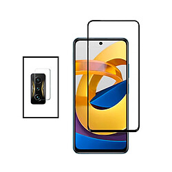 PHONECARE Kit Film Caméra Arrière + Verre Trempé 5D Full Cover pour Xiaomi Redmi K50 Gaming - Transparent / Noir