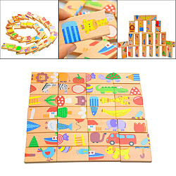 Avis Dominos enfants Jouets En Bois Enfant Puzzles Enfants Éducatifs Preeschool Puzzles pour Enfants Enfants