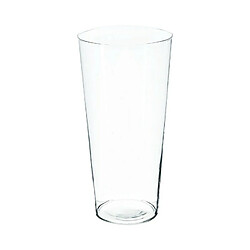 Vase en Verre Conique 30cm Transparent