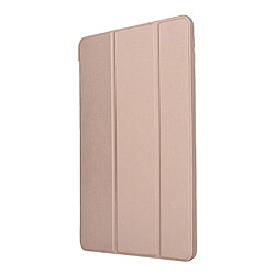 Acheter Coque en silicone + PU triple pli avec support or pour votre Apple iPad Mini (2019) 7.9 pouces