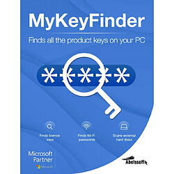 Abelssoft MyKeyFinder - Licence perpétuelle - 1 PC - A télécharger