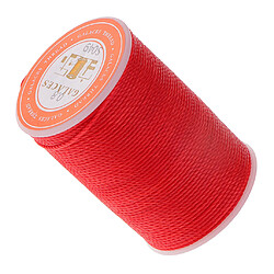 Fil de cire rond de polyester de 0.8mm cousant la couture rouge d'artisanat de bricolage pas cher