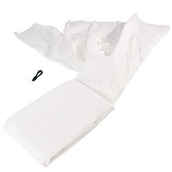 Nature Couverture en polaire d'hiver 30 g/m² Blanc 4x6 m