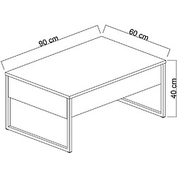 Avis Hanah Home Table basse en aggloméré blanc et métal doré Luxe.