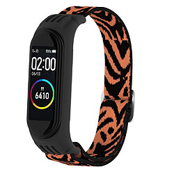 Bracelet en nylon Élastique texture léopard pour votre Xiaomi Mi Band 3/4/5/6