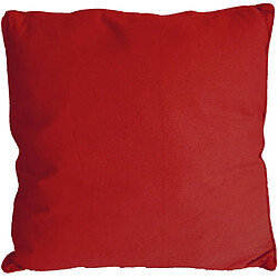 Jardindeco Coussin carré pour dossier de canapé 60 cm rouge.