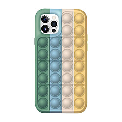 Universal Push Pop Bubble Green Silicone Case pour iPhone 11 Pro