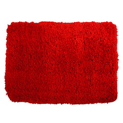 MSV Tapis de bain Microfibre 50X70cm Rouge