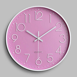 Avis Pile D'horloge Murale Silencieuse Intelligente Pour La Maison, Salon, Cuisine, Patio, Décor Rose