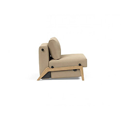 Avis Inside 75 Fauteuil convertible lit 90 cm ILB 500 chêne laqué tissu Yogia Ginger