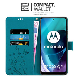 Cadorabo Coque Motorola MOTO G71 5G Etui en Bleu