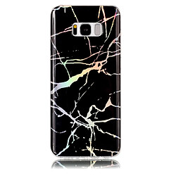 Wewoo Coque noir pour Samsung Galaxy S8 + / G955 Or Motif Marbre Doux Etui de Protection Arrière