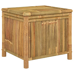 Helloshop26 Coffre boîte meuble de jardin rangement 60 x 52 x 55 cm bambou 02_0013041