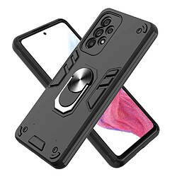 Coque en TPU antichoc avec béquille à anneau magnétique noir pour votre Samsung Galaxy A53 5G