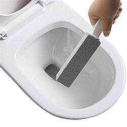 Avis Universal 2 pierres ponce Poignée pour pierre de nettoyage Bol de toilette Nettoyeur Brosse Nettoyante Enlèveur de cercle d'eau dure | Porte-brosse de toilette(Gris)