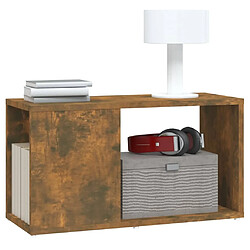 Acheter Maison Chic Meuble TV scandinave - Banc TV pour salon Chêne fumé 60x24x32 cm Bois d'ingénierie -MN25972