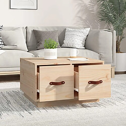 Avis Maison Chic Table basse,Table Console Table d'appoint, Table pour salon 60x53x35 cm Bois massif de pin -MN24445