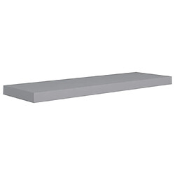 Maison Chic Étagère flottante murale,Etagère de rangement flottante gris 80x23,5x3,8 cm MDF -MN98728