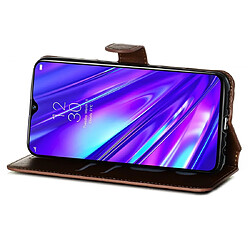 Wewoo Housse Coque Pour OPPO Realme 5 Pro / Q Classic Calf Texture Horizontal Flip PU en cuiravec support et fentes cartes et portefeuille marron pas cher