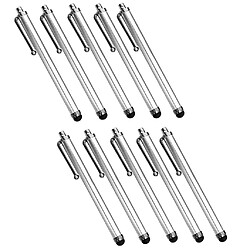 Acheter 10x Stylets pour écran capacitif haute sensibilité pour IPHONE / IPAD Silver