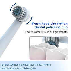 Avis Universal Brosse à dents acoustique électrique Brosse automatique à ultrasons Soins buccaux Nettoyage Tête de brosse remplaçable Hygiène buccale | Brosse à dents électrique