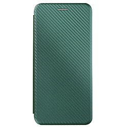 Avizar Etui pour Nokia C22 Porte-carte Dragonne Support Vidéo Effet Carbone Vert Foncé