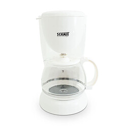 Cafetière 10 Tasses Avec Filtre Permanent Amovible Sch1012 Blanc Schmit