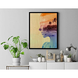 EPIKASA Impression sur Toile Crépuscule, Multicouleur, Polyester, 60x2,5x90 cm