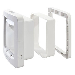 Cstore SUREFLAP Grande extension de tunnel pour chatiere a puce blanc