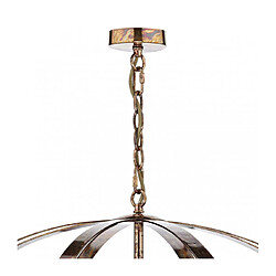 Luminaire Center Suspension Symbol cuivre et 6 ampoules