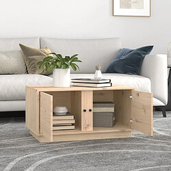 Avis Maison Chic Table basse,Table Console Table d'appoint, Table pour salon 80x50x40 cm Bois massif de pin -MN55736