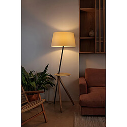 Faro Barcelona Tray TriPod Lampadaire Frêne avec abat-jour beige