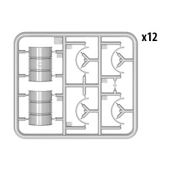 Mini Art German 200l Fuel Drums Ww2 - Décor Modélisme pas cher