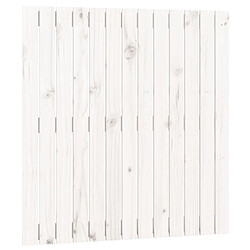 vidaXL Tête de lit murale Blanc 82,5x3x90 cm Bois massif de pin