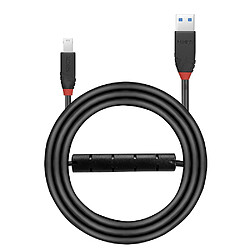 Lindy 43227 câble USB 10 m USB 3.2 Gen 1 (3.1 Gen 1) USB A USB B Noir