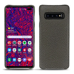 Coque cuir Samsung Galaxy S10 5G - Coque arrière - Anthracite ( Pantone #41403c ) - NOREVE