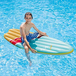 Totalcadeau Matelas Gonflable en forme de planche de surf (178 X 69 cm) piscine et mer pas cher