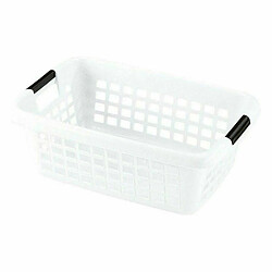 BigBuy Home Panier à linge Avec des poignées Blanc 50 L (6 Unités)