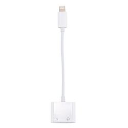 Avis Wewoo Adaptateur blanc pour iPhone X / 8 et 8 Plus / 7 7 plus Lightning mâle à femelle chargeur audio Lightning , support iOS 10.3.1 ou ci-dessus téléphones fonction d'appel,