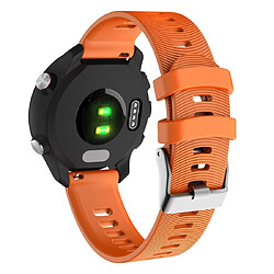 Acheter Wewoo Bracelet pour montre connectée de en silicone Smartwatch Garmin Forerunner 245 Orange