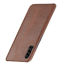 Avis Wewoo Coque Rigide Pour Galaxy A90 5G antichoc Crocodile Texture PC + Etui en PU Marron